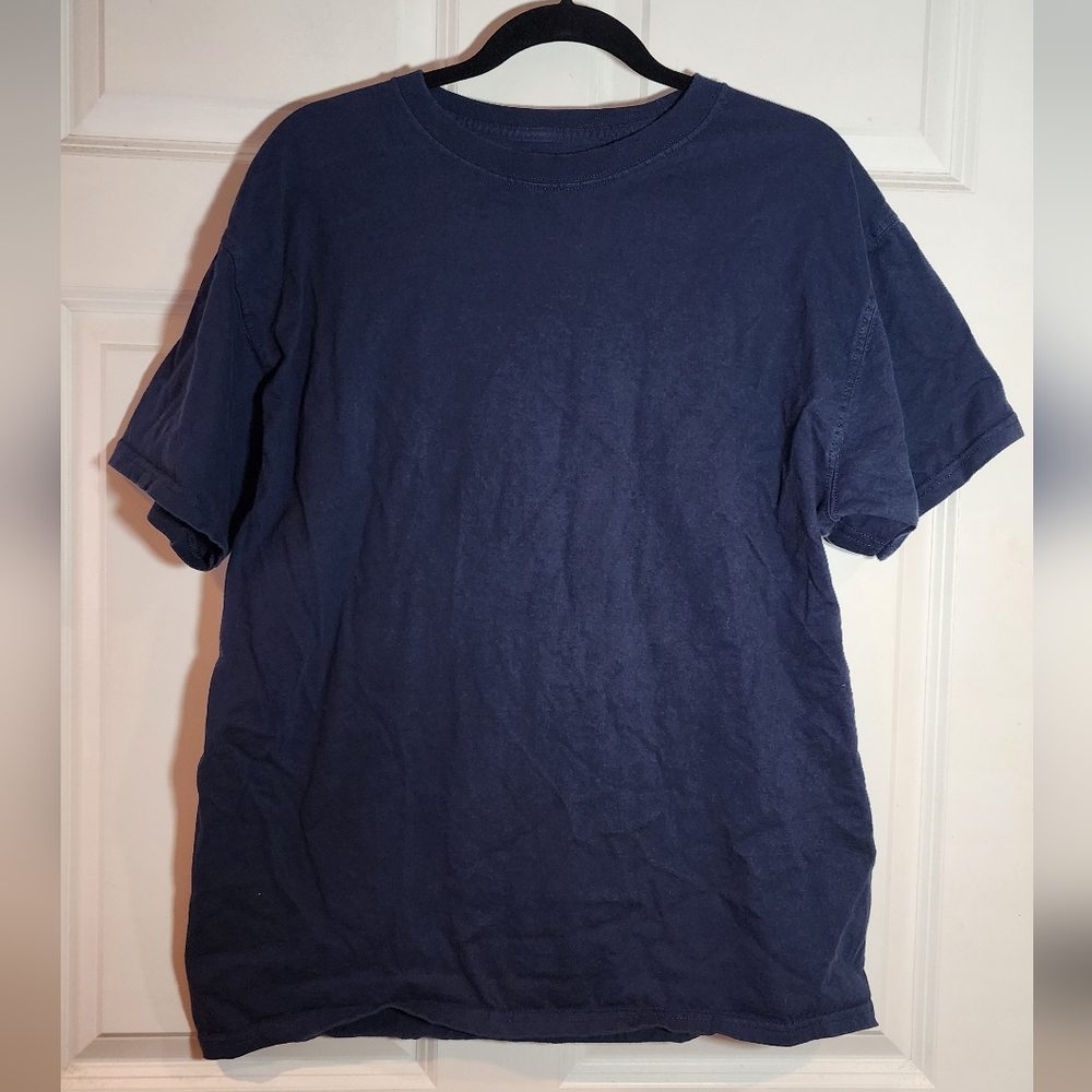 Spalding Men's Navy Blue Cotton T-Shirt Medium